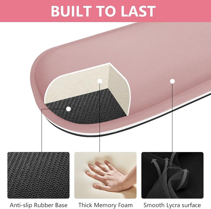 Pink - 2 Wrist Rests