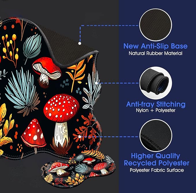 1 Vibrant Mushroom and Plant