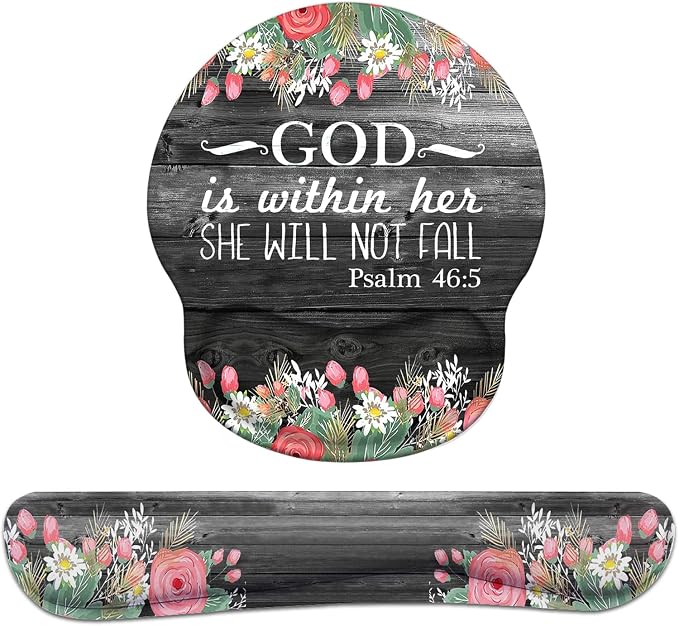 Floral Quote Bible Verses Psalm 46:5