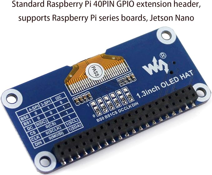 1.3inch OLED Display HAT