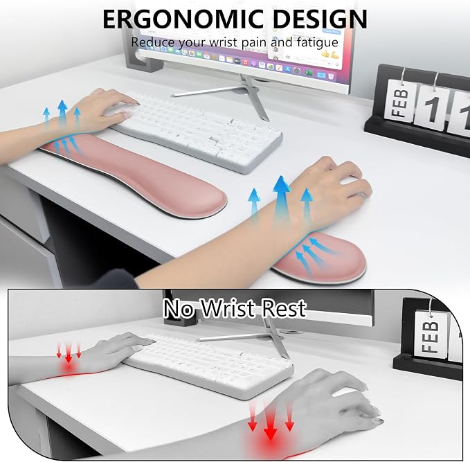 Pink - 2 Wrist Rests