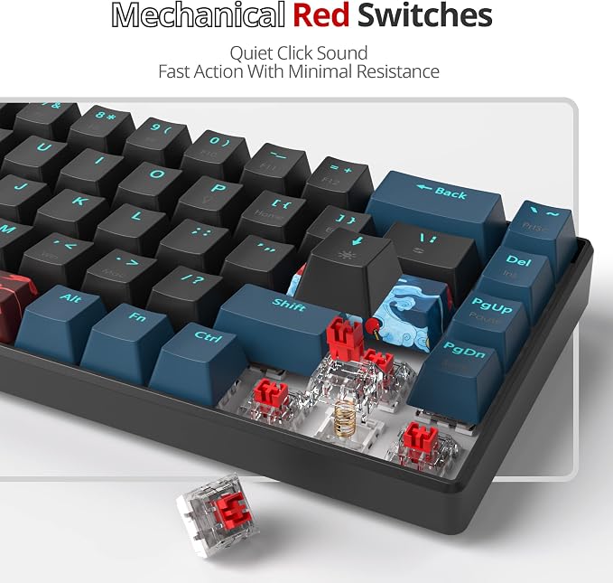 Monstor black /red Switch 68