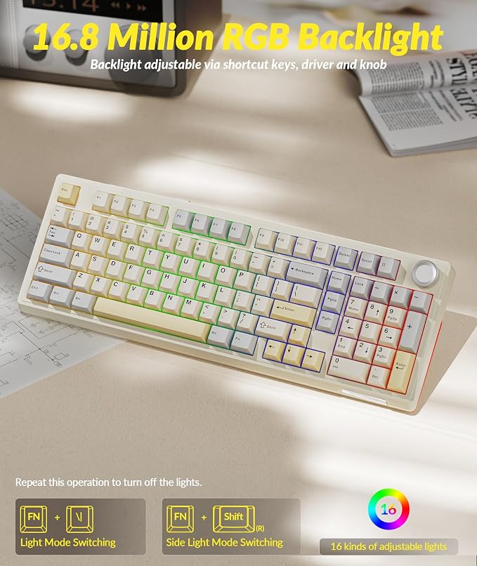 Beige-White