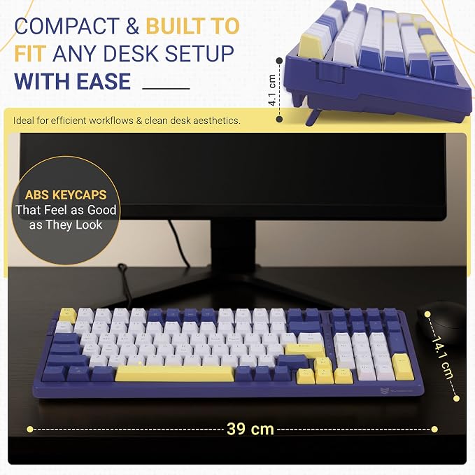Red Switch-Dark Blue & Yellow