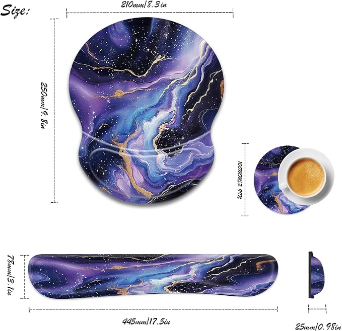 Purple Gold Marble