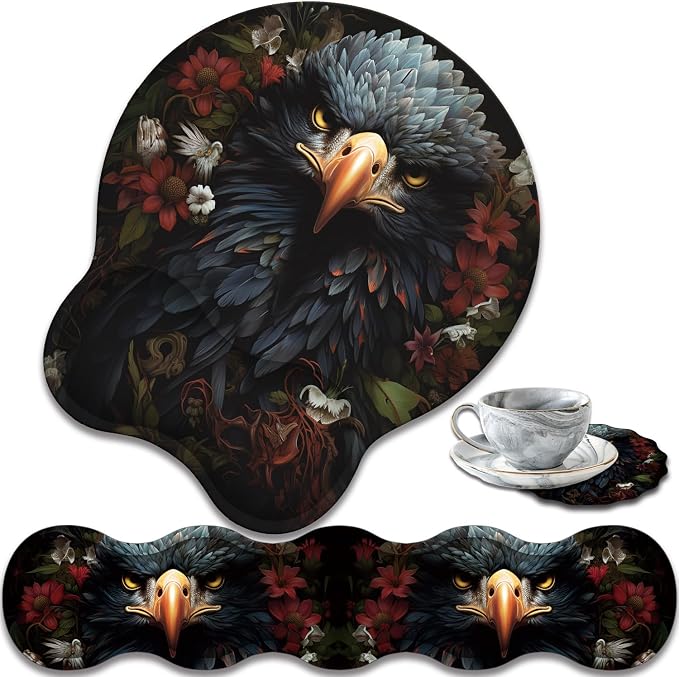 Dark Skull Flower Eagle