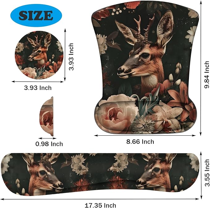 Deer and Flowers