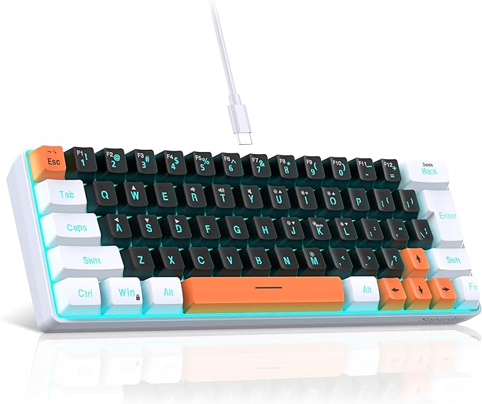 White Black Orange