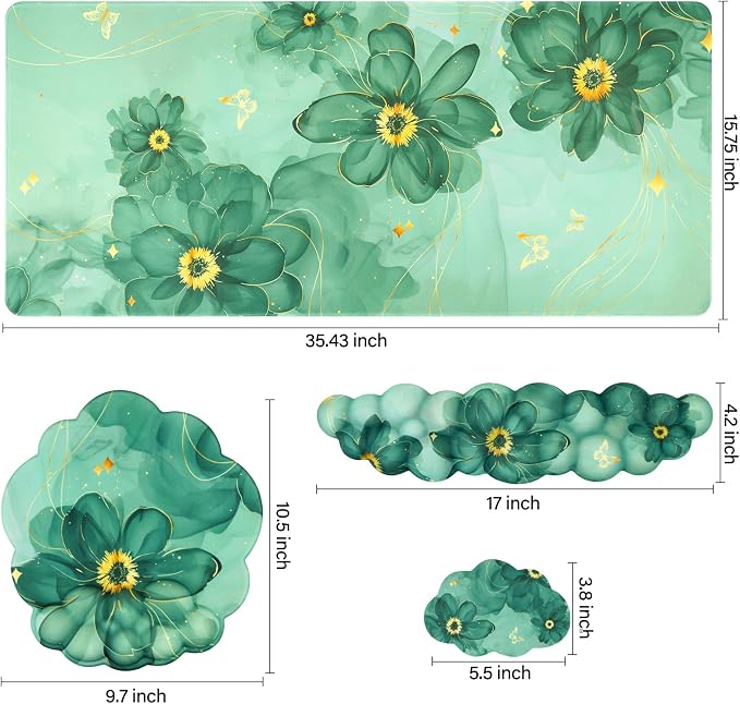 Dark Green Stained Petal