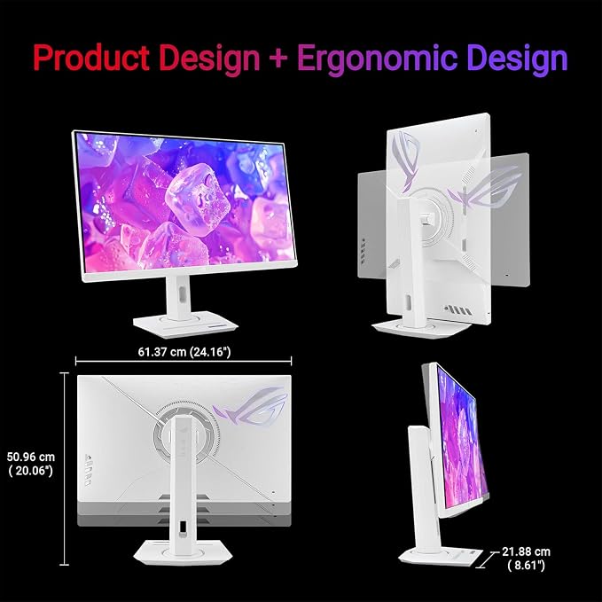 Tilt/Swivel/Pivot/Height-White
