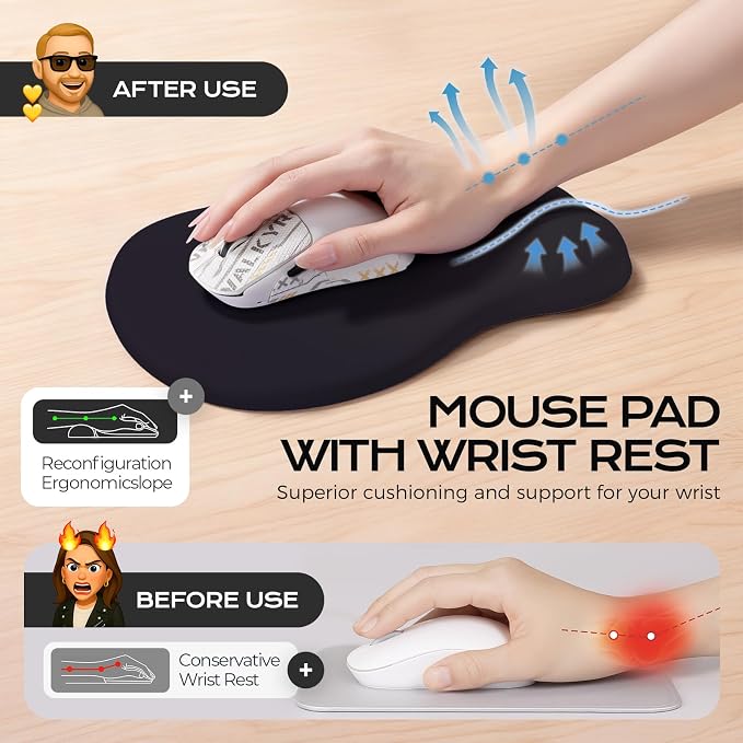 black mouse pad