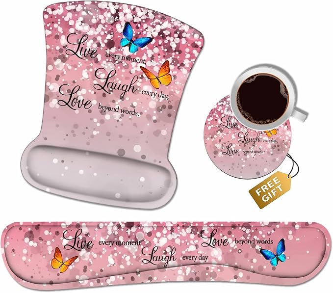 Glitter Quote Live Laugh Love