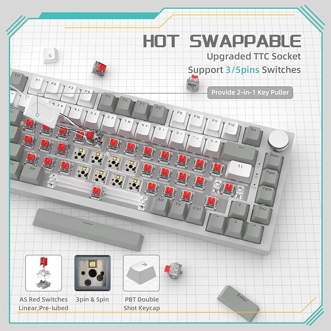 grey white/AS red switches