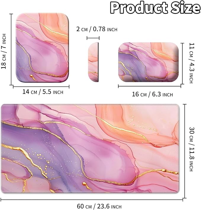 Pink Golden Marble