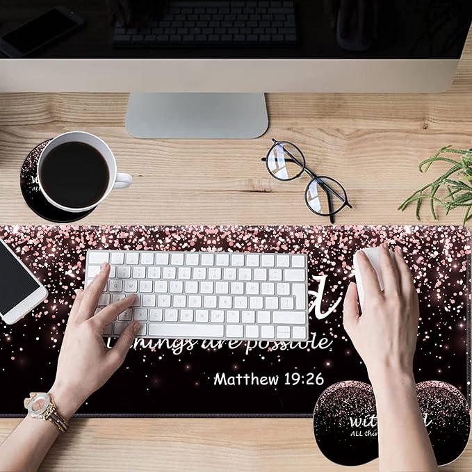 Rose Gold Glitter Black Matthew 19-26