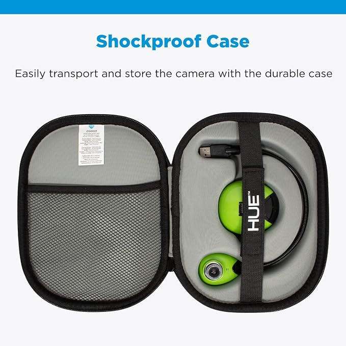 Green Camera with Carry Case