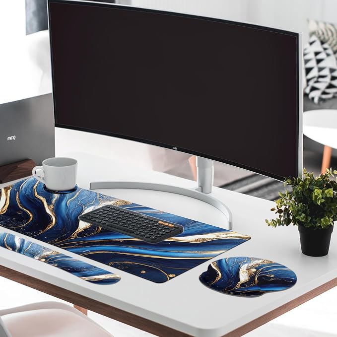 Blue and Gold Marble