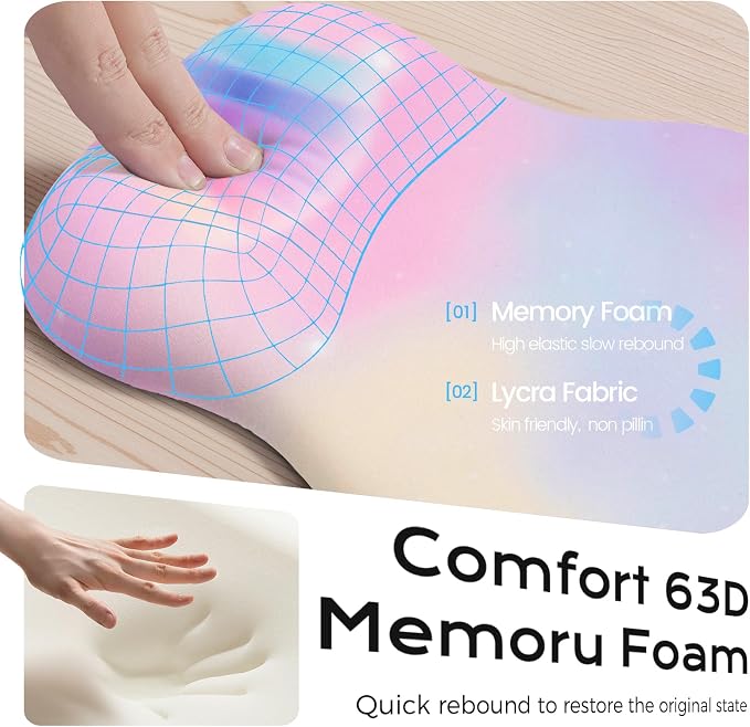 Multi pink mouse wrist rest