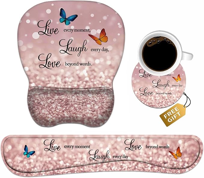 Glitter Quote Live Laugh Love