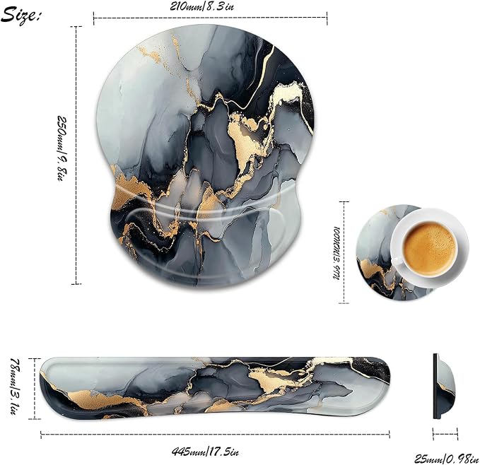 Black Gold Marble