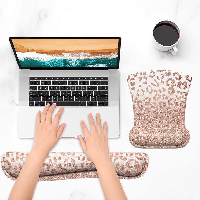 Rose Gold Leopard Print