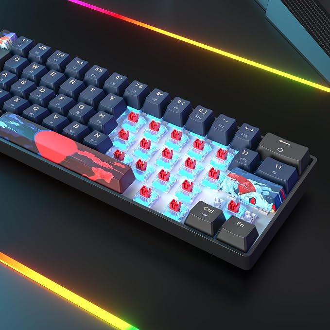 Ice-blue 61Black/Red Switch