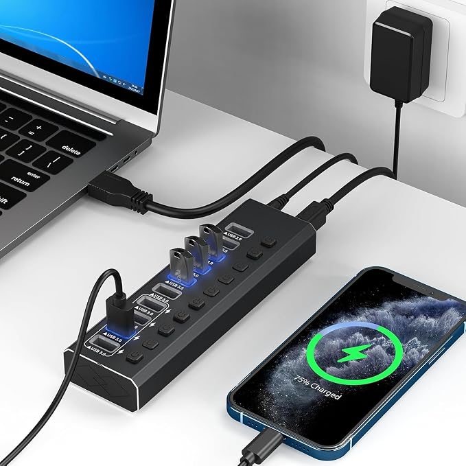 10 Port USB 3.0 Hub
