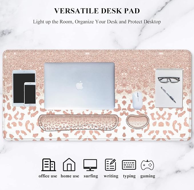 4Pcs-Rose Gold Leopard