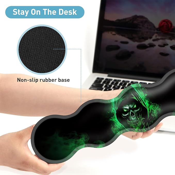 Green Flame Skull