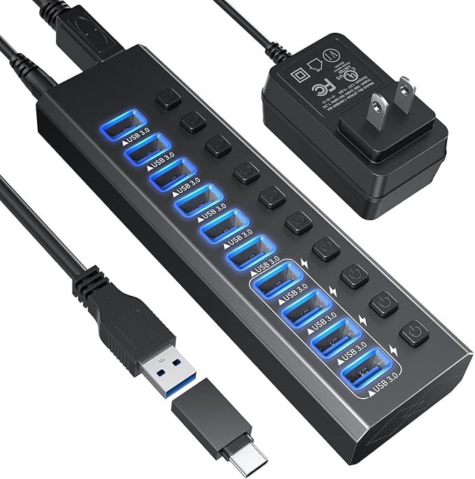 10 Port USB 3.0 Hub