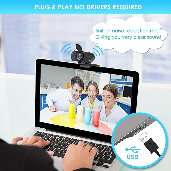 webcam for pc (black)