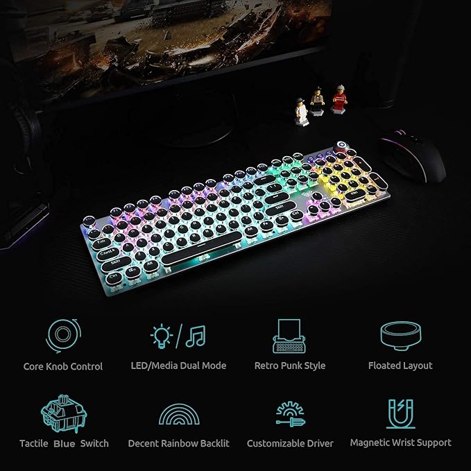Black | Clicky Blue Switches
