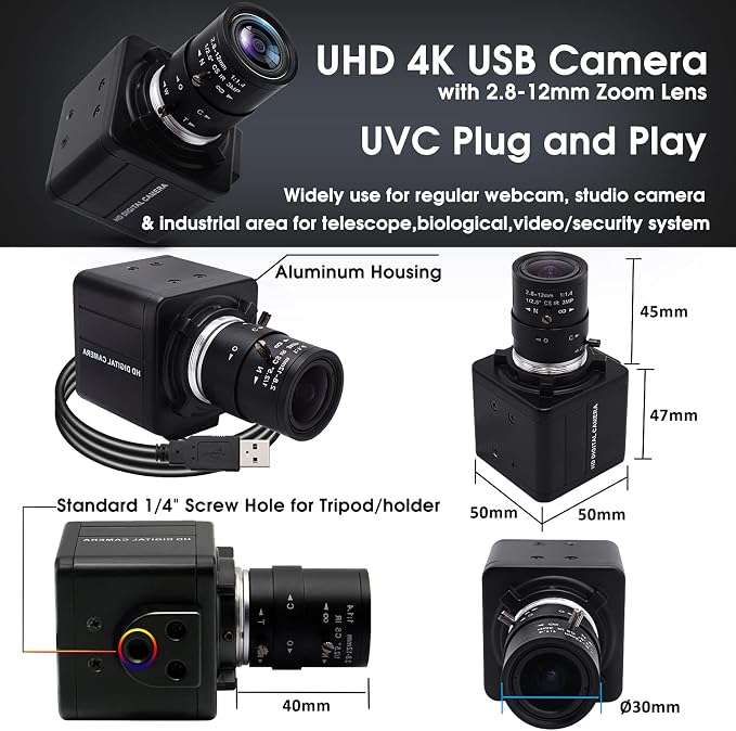 2.8mm-12mm Optical Zoom Lens