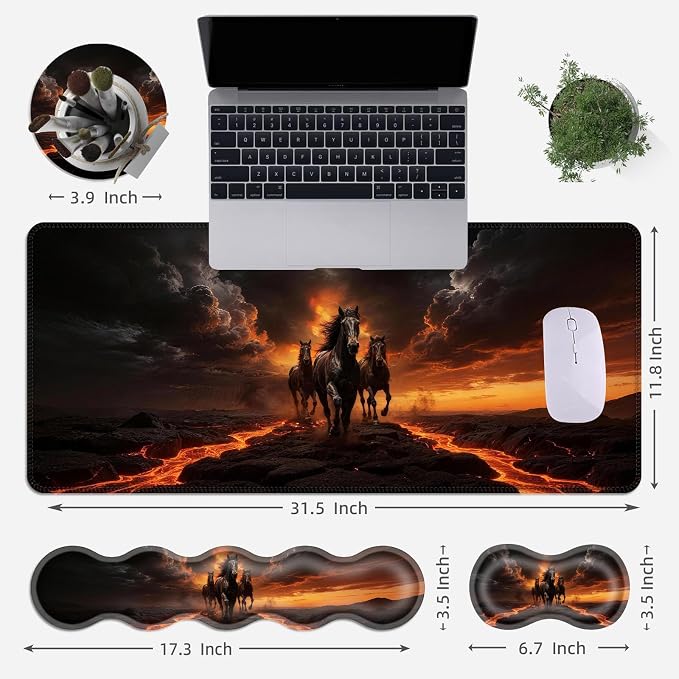 Red Flame Black Horse