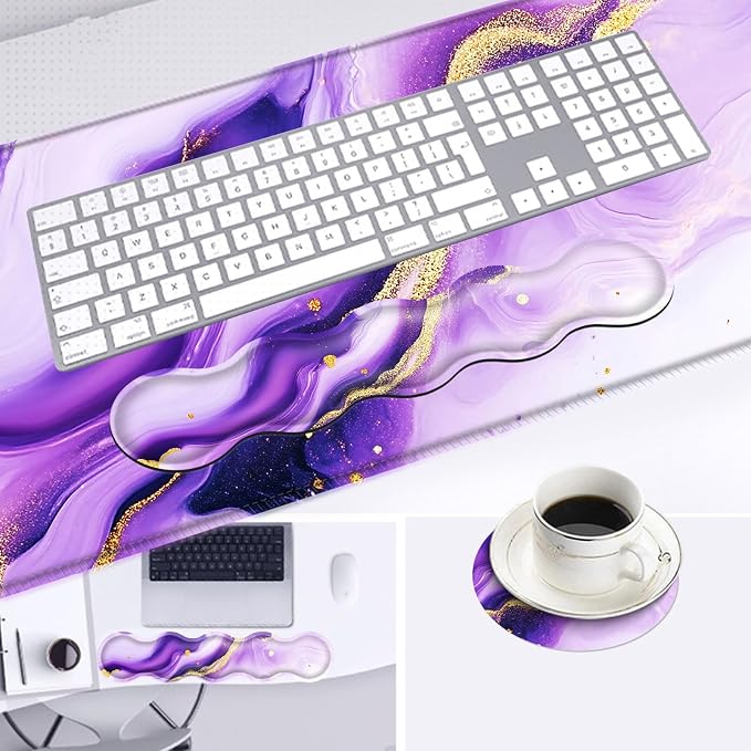 Purple and Gold Marble