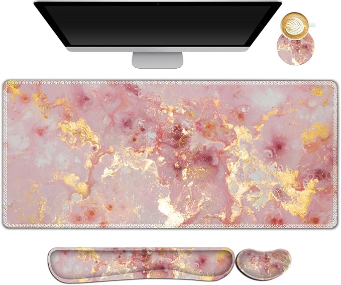 Pink Gilt Marble