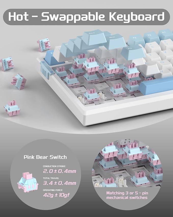 Ice Sea Blue / Pink Bear Switch