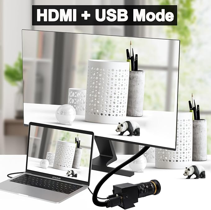 4K 60fps Camera with 5-50mm Lens