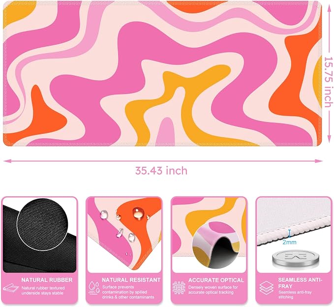 Pink Topographic