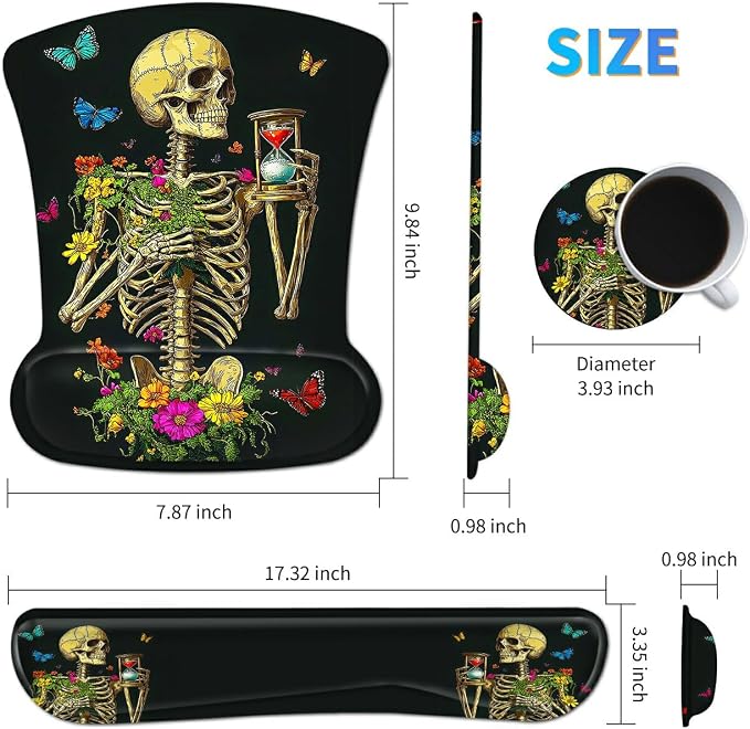 Flower Butterfly Skull