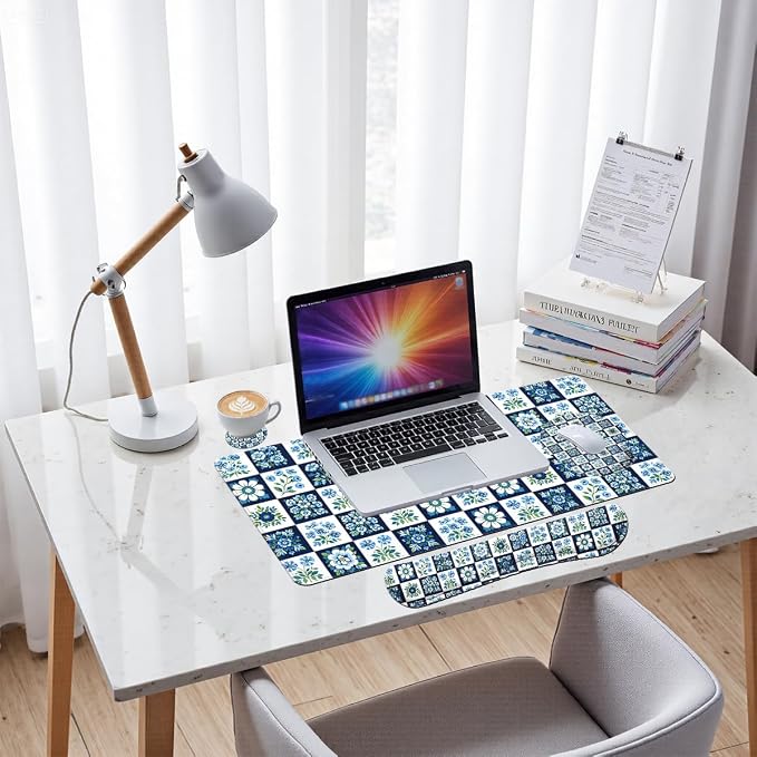 Blue Floral Tile