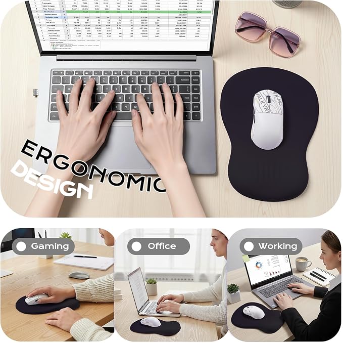 black mouse pad