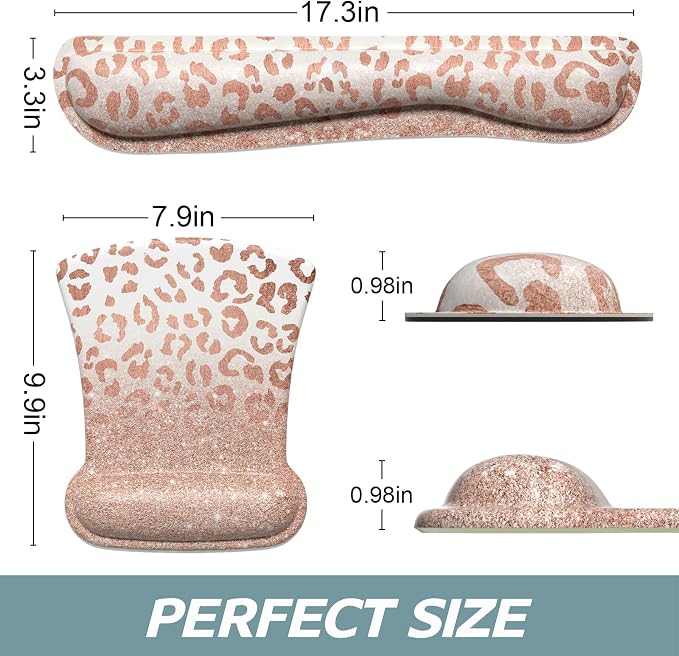 Rose Gold Leopard Print