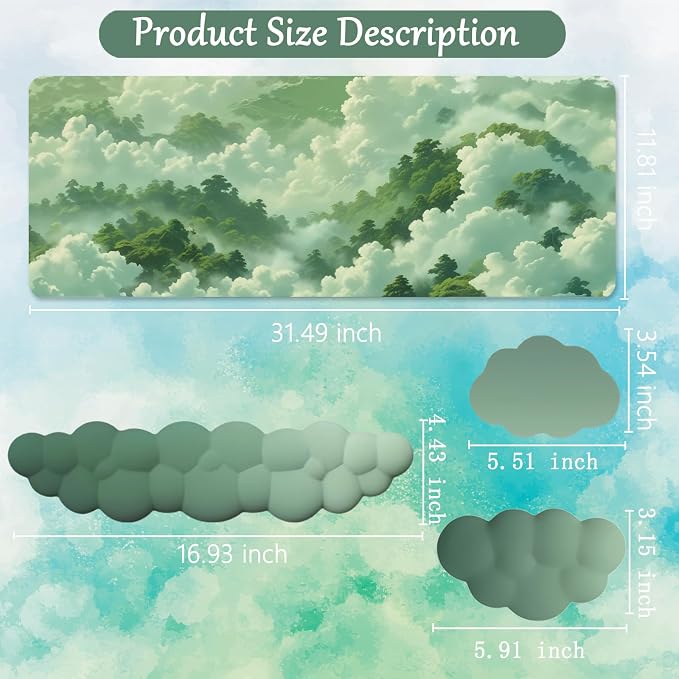 4pcs Green Sky