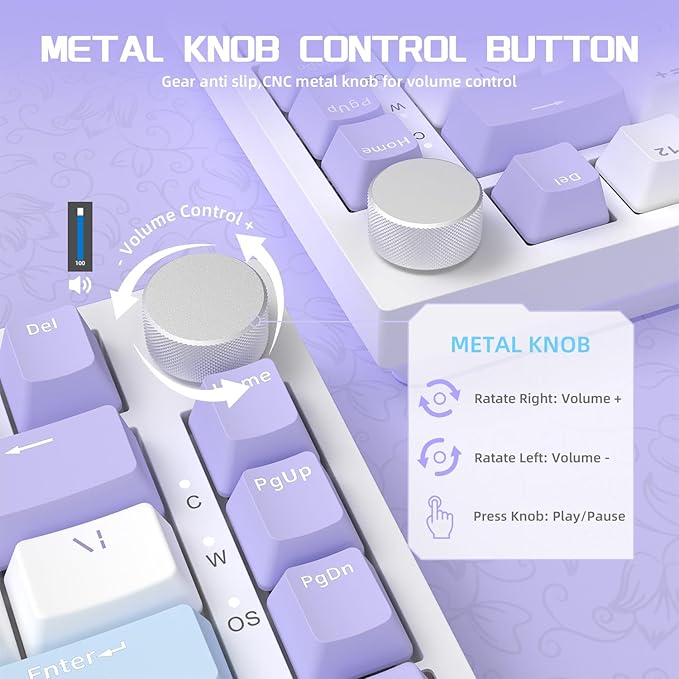blue white purple/sea salt switches