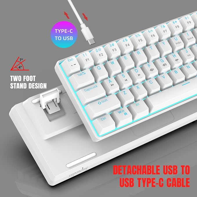 White(Ice Blue Light)/Blue Switch