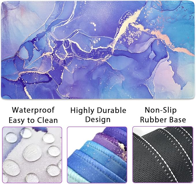 4 Pcs Purple Marble