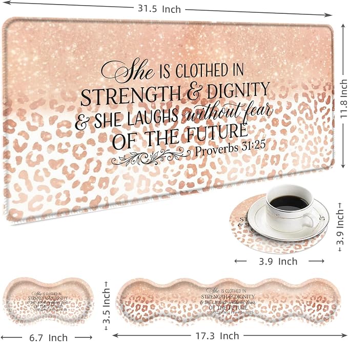Bible Verse Proverbs 31:25 Leopard