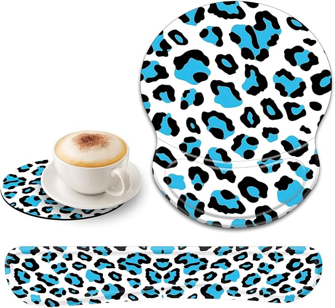 Blue Leopard Print
