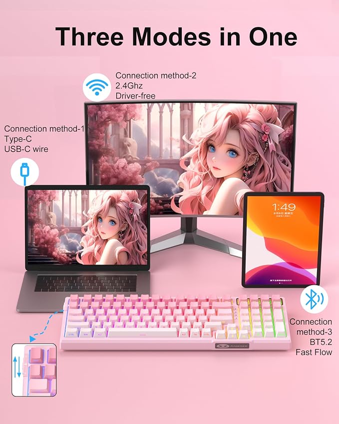Pink & White / Violet Switch